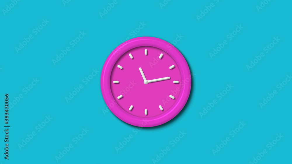 12 hours counting down 3d wall clock isolated on cyan background,wall clock isolated 12 hours counting down 3d wall clock isolated on cyan background,wall clock isolated