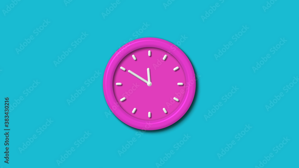 12 hours counting down 3d wall clock isolated on cyan background,wall clock isolated 12 hours counting down 3d wall clock isolated on cyan background,wall clock isolated