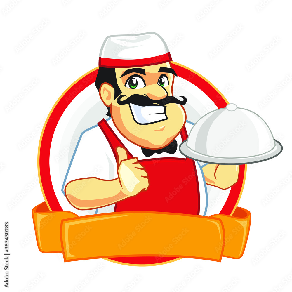 chef mascot logo cartoon