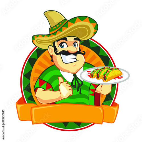 chef mascot logo cartoon