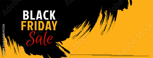 Illustration of Black friday sale banner design