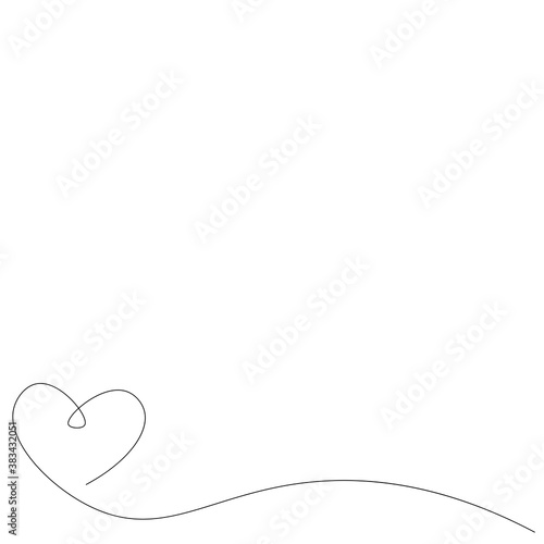 Wallpaper Mural Valentine day background with heart. Vector illustration Torontodigital.ca