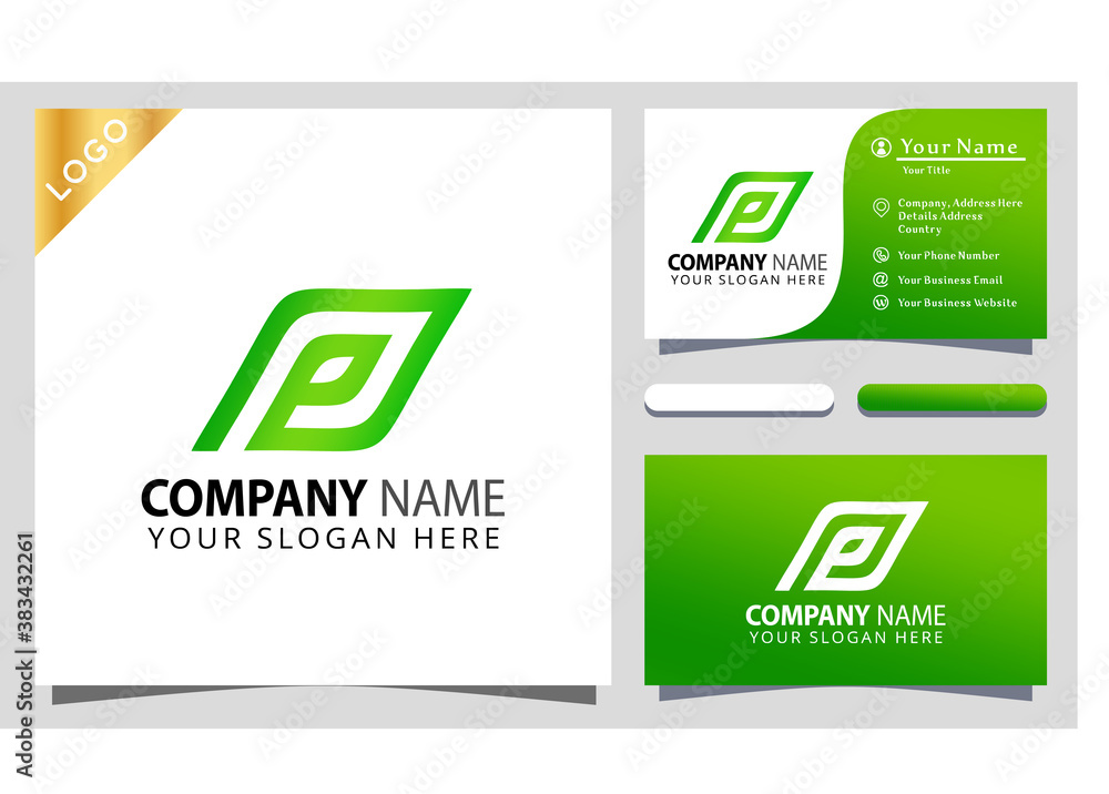 Letter E Eco Leaf Colorful logo designs inspiration, business card Letter E Eco Leaf Colorful logo designs inspiration, business card
