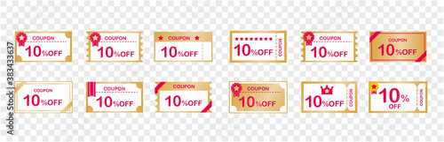 coupon voucher discount ticket vector