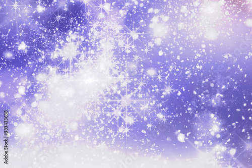 Christmas winter blurred background with snow.Banner for winter projects.Christmas card. © Elena Shi