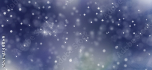 Christmas winter blurred background with snow.Banner for winter projects.Christmas card.