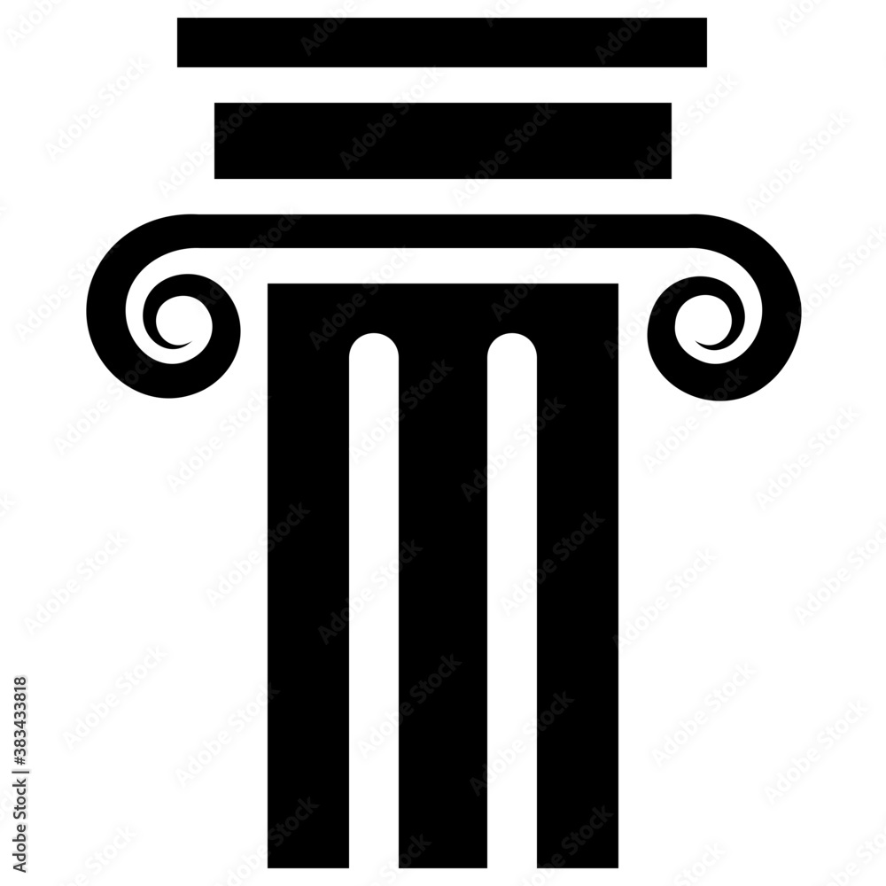 Pillar design solid icon
Pillar design solid icon