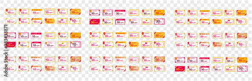 coupon voucher discount ticket vector