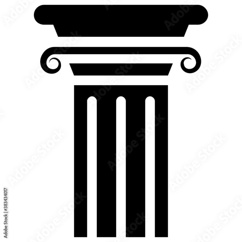 
Pillar design solid icon
