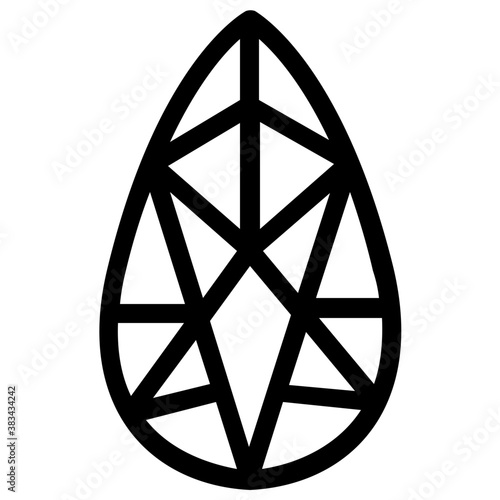 
Vector icon design of precious stone

