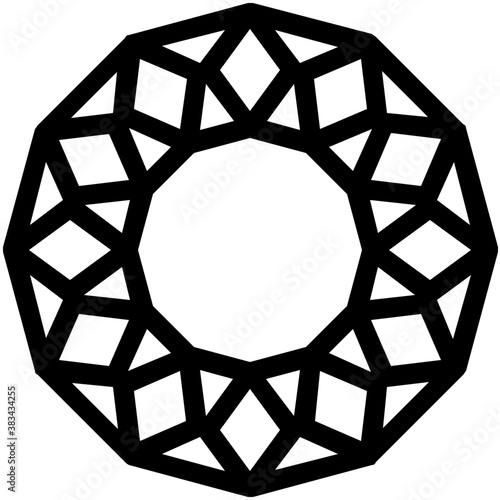 
Jewel of synthetic diamond
