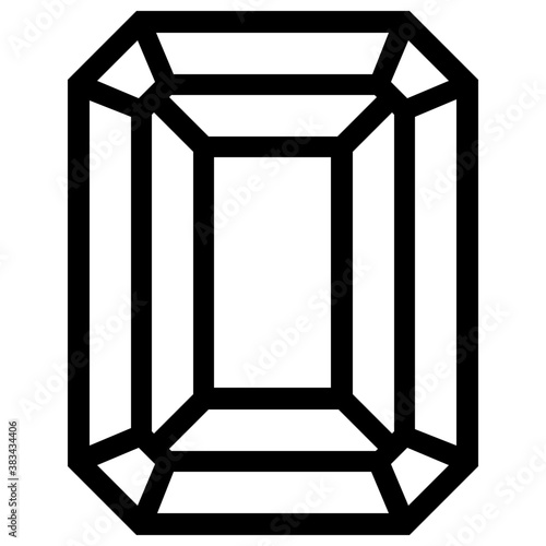 
Gemstone vector on white background
