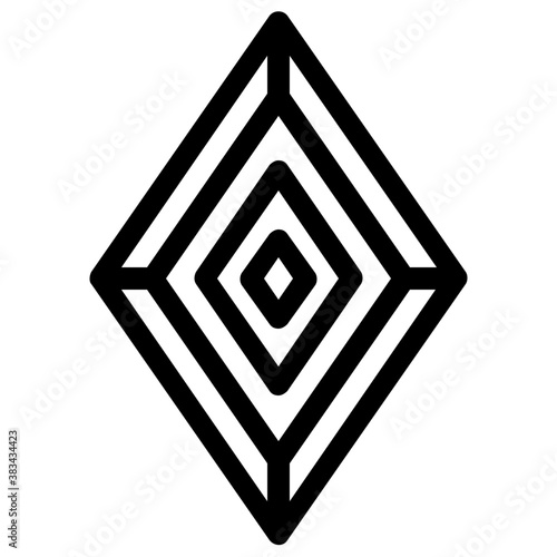 
Vector icon design of precious stone
