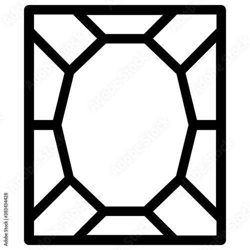 
Gemstone vector on white background
