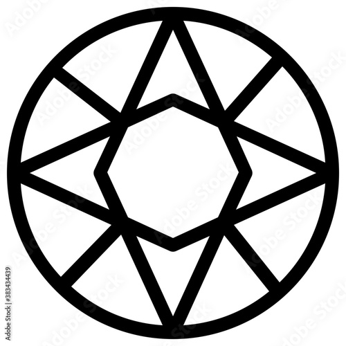 
Jewel of synthetic diamond
