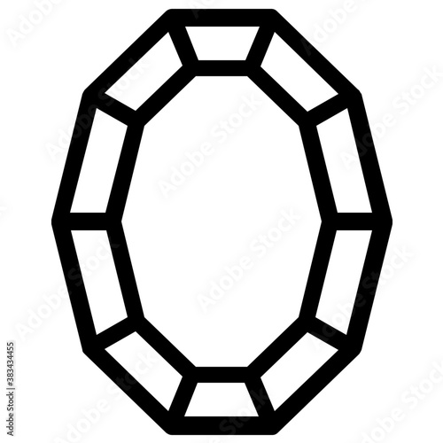 
Vector icon design of precious stone
