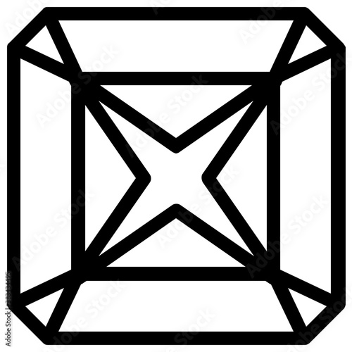 
Gemstone vector on white background
