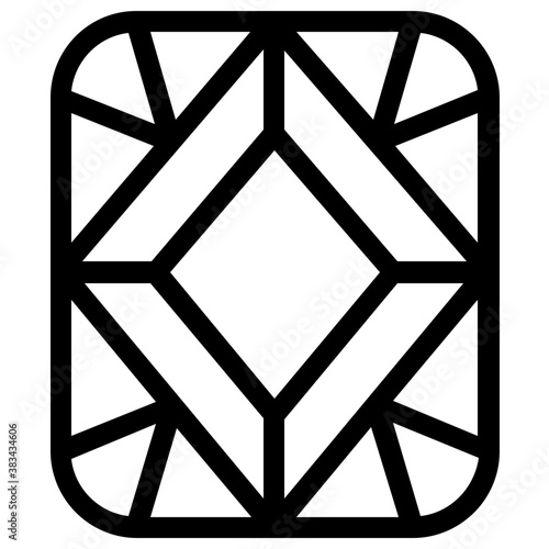 
Gemstone vector on white background
