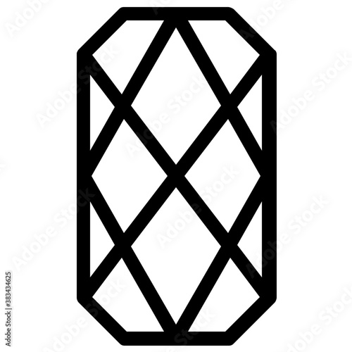 
Gemstone vector on white background
