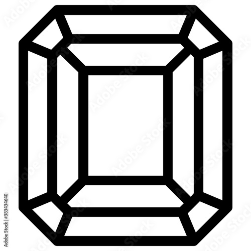 
Gemstone vector on white background
