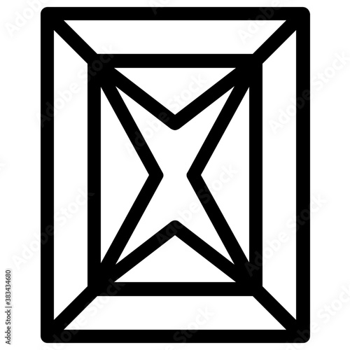 
Gemstone vector on white background
