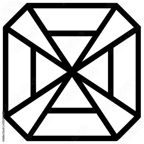 
Gemstone vector on white background
