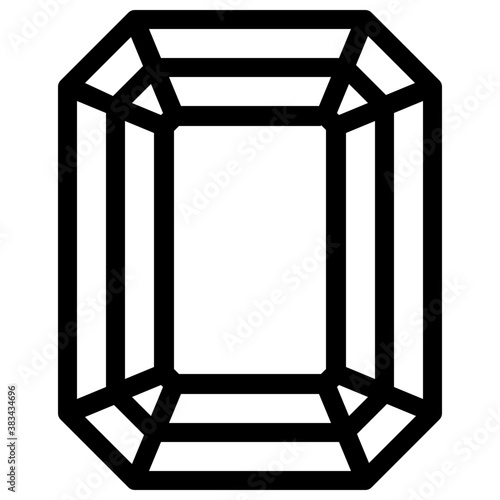 
Gemstone vector on white background
