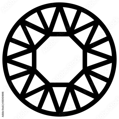 
Jewel of synthetic diamond
