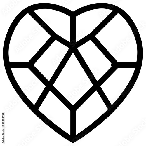 
Isolated icon design of diamond
