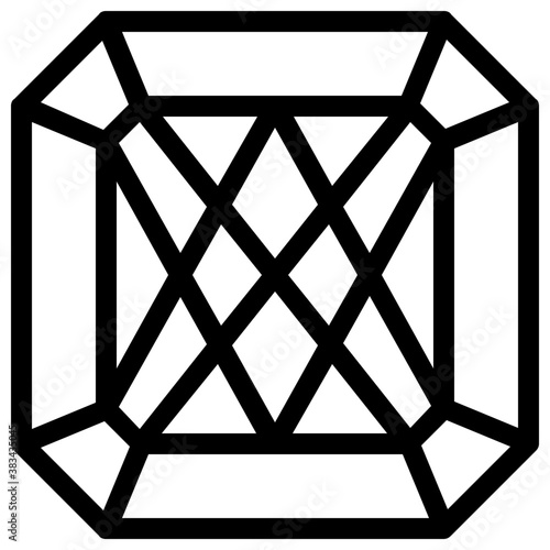 
Vector icon design of precious stone
