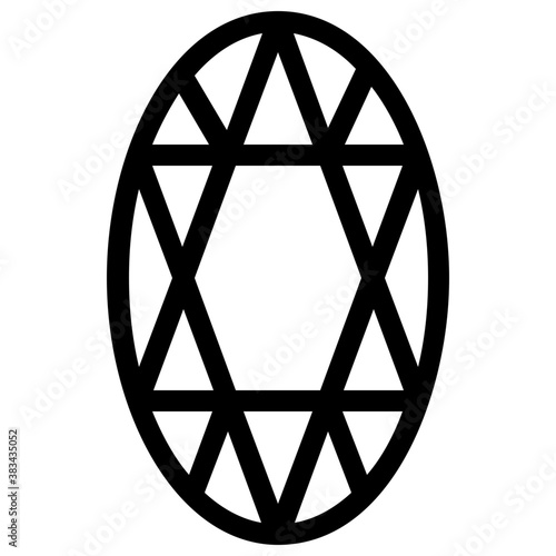 
Isolated icon design of diamond

