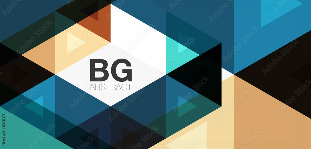 Mosaic triangle pattern abstract background for cover, banner, flyer and poster and other template Mosaic triangle pattern abstract background for cover, banner, flyer and poster and other template
