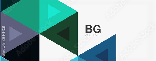 Free Download Mosaic triangle pattern abstract background for cover, banner, flyer and poster and other template - GFXLoad