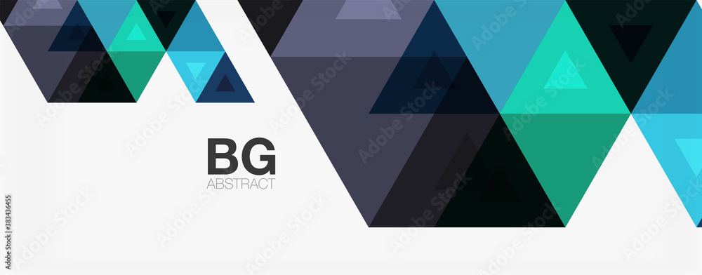 Mosaic triangle pattern abstract background for cover, banner, flyer and poster and other template