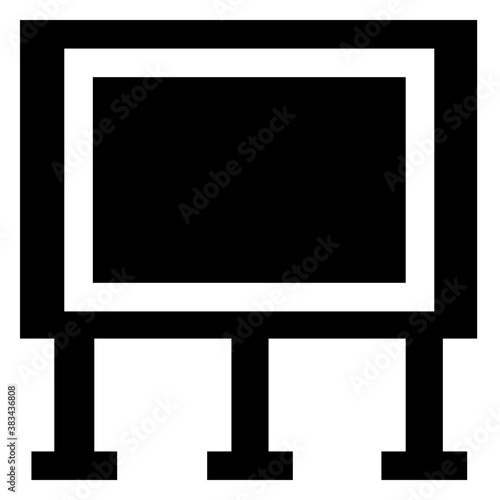 
Isolated icon design of exhibition board
