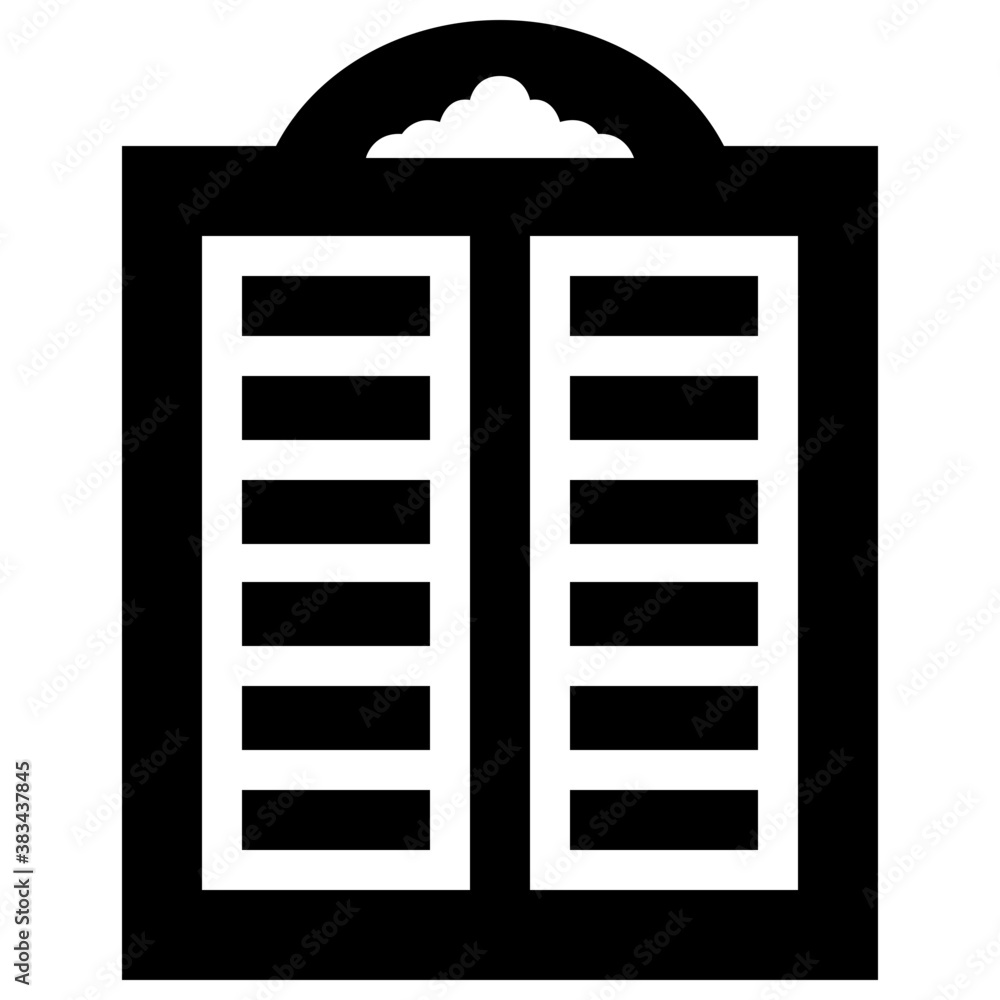 Isolated icon design of plantation shutter
Isolated icon design of plantation shutter