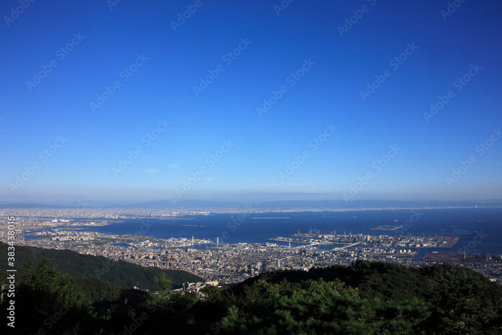 六甲山山頂からの風景