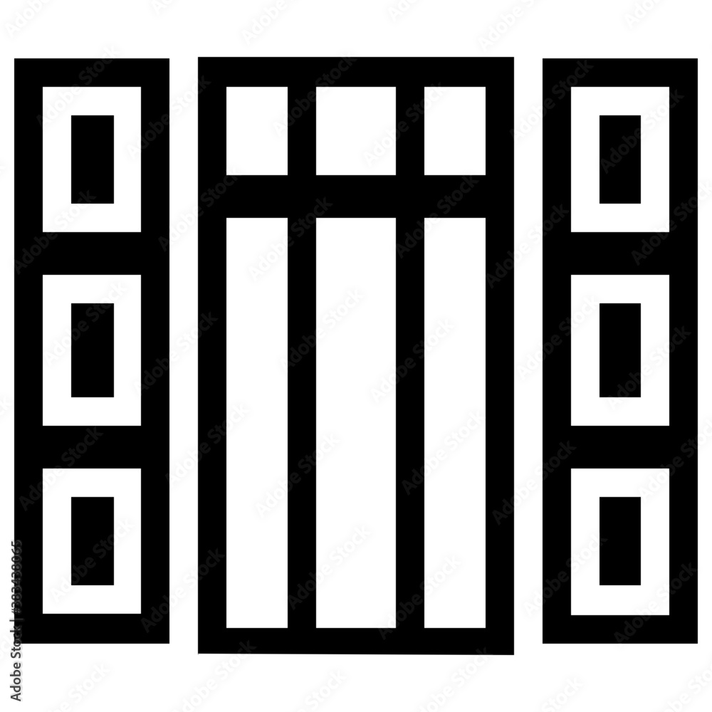 Isolated icon design of plantation shutter
Isolated icon design of plantation shutter