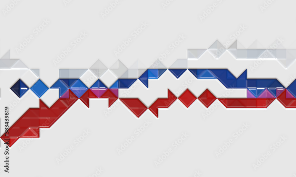 Fototapeta premium Glossy Tiles Color Abstract background