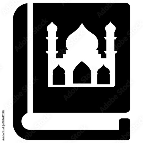 
A muslim holy book, Quran 
