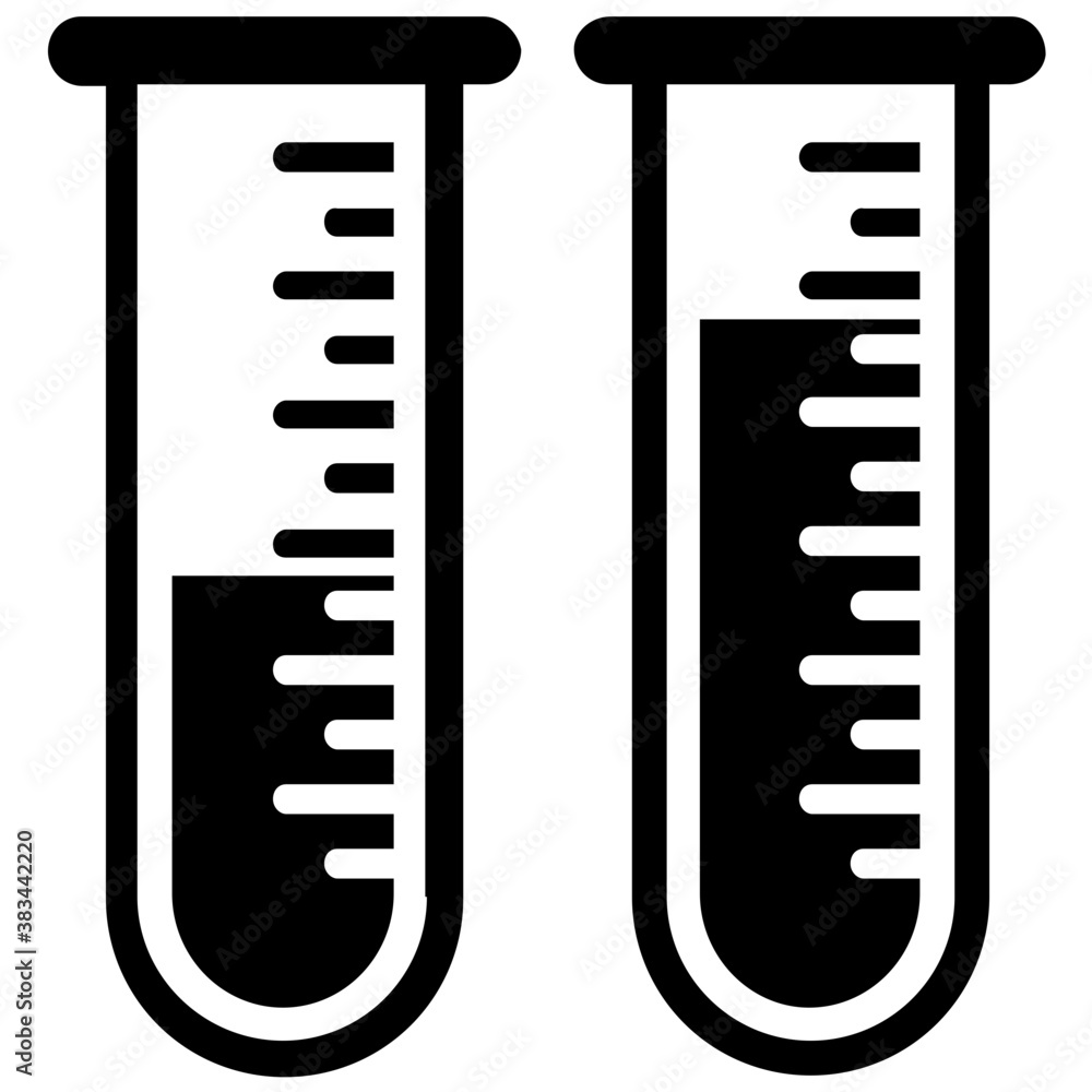 Test tubes, lab glassware icon design
Test tubes, lab glassware icon design