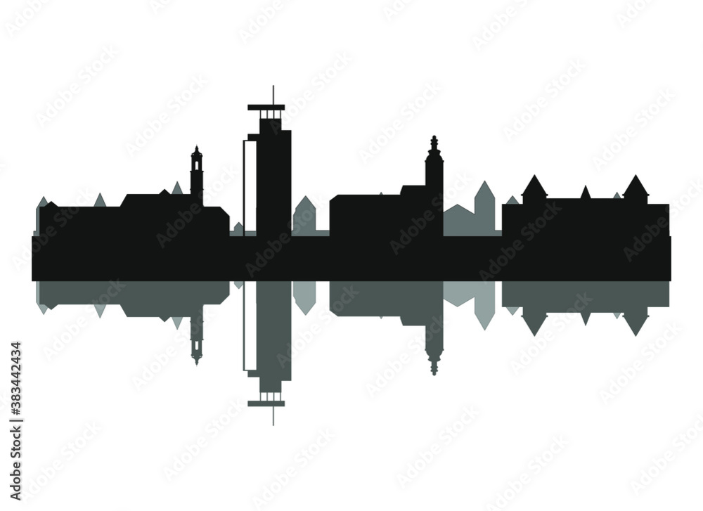 Sankt Polten city skyline in Austria. Sankt Polten city skyline in Austria.