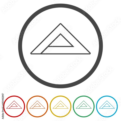 Free Download Letter A Logo Design ring icon, color set - GFXLoad