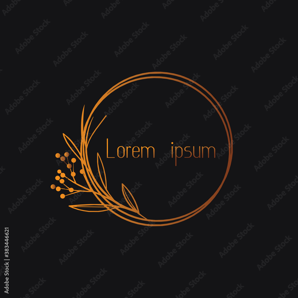 Obraz premium nature tree branch leaf vector icon illustration logo design