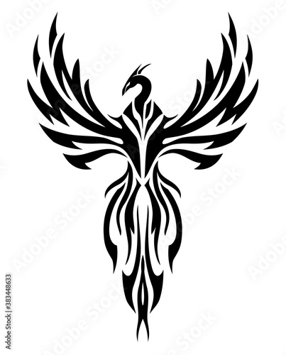 Phoenix Abstract Silhouette, Mythical Bird