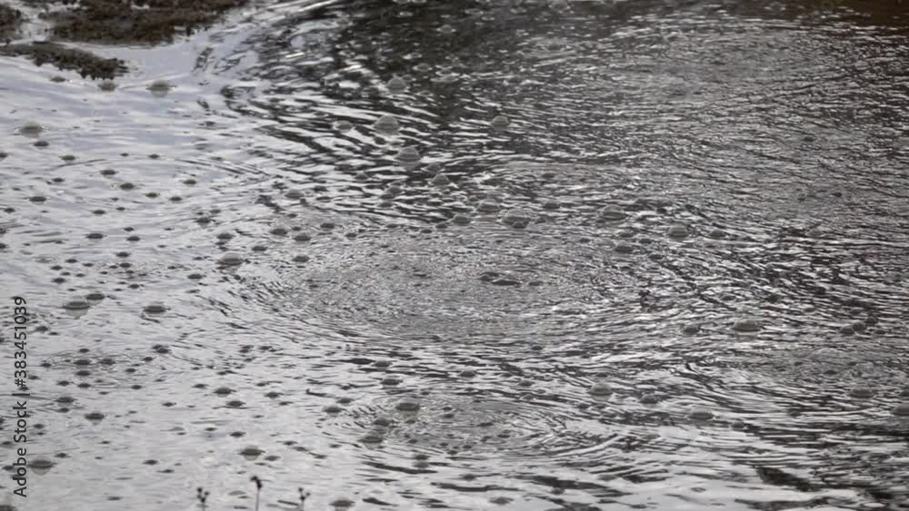 Roiling hot spring water in slow motion. Roiling hot spring water in slow motion.