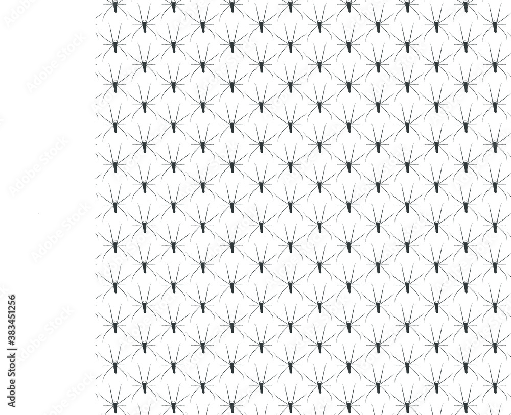 Seamless Giant Scary Spider Pattern Isolated on a white background. Seamless Giant Scary Spider Pattern Isolated on a white background.