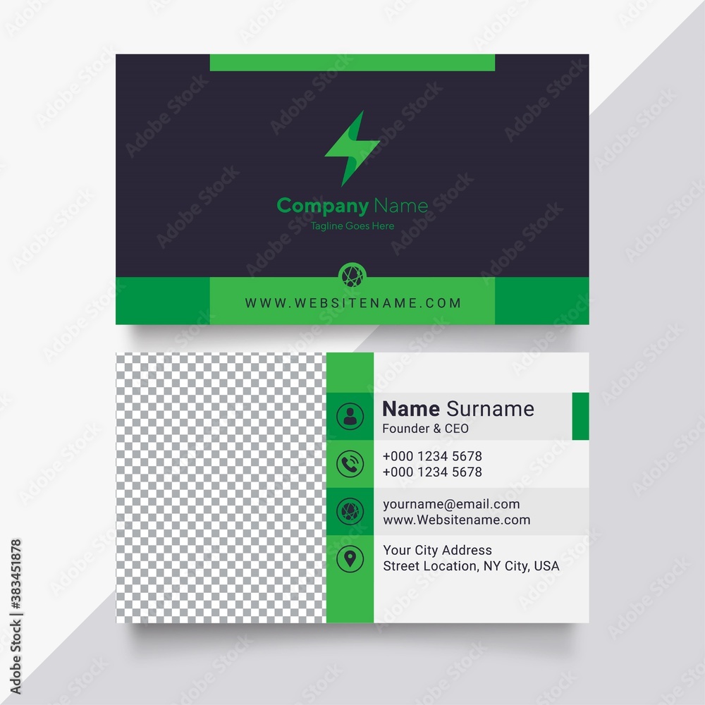 Corporate business card template vector Corporate business card template vector