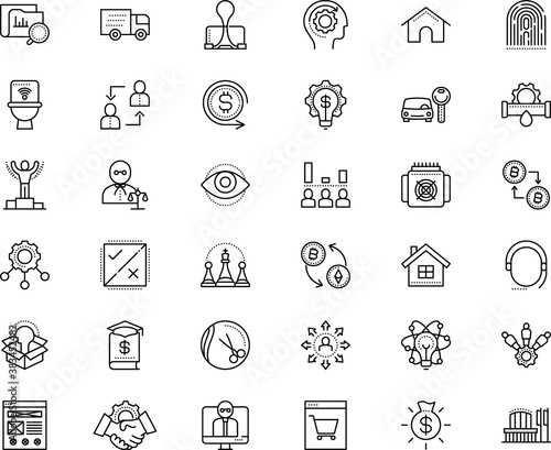 business vector icon set such as: avatar, miner, ui, wc, monitoring, way, renting, customer, icons, rectangular, cpu, metallic, pedestal, pipe, winner, cost, eyesight, toilet, fix, graduation, chess