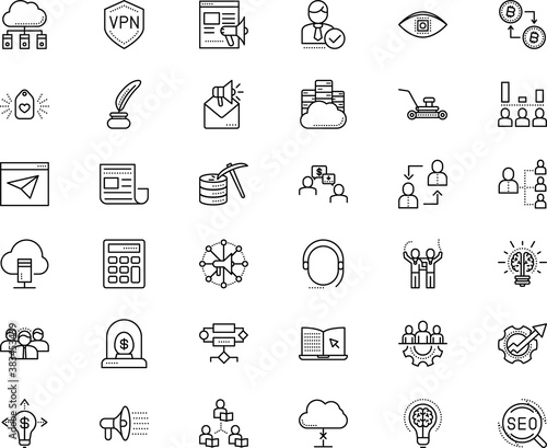 business vector icon set such as: share, users, incubator, payment, egg, newspaper, business incubator, scratched, teacher, avatar, telephone, general, inkwell, financial, logic, lock, entrepreneur